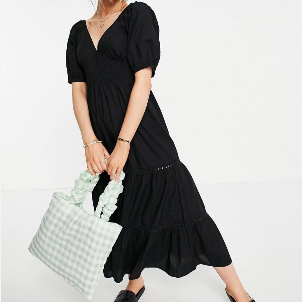 Black maxi dress (size 4)